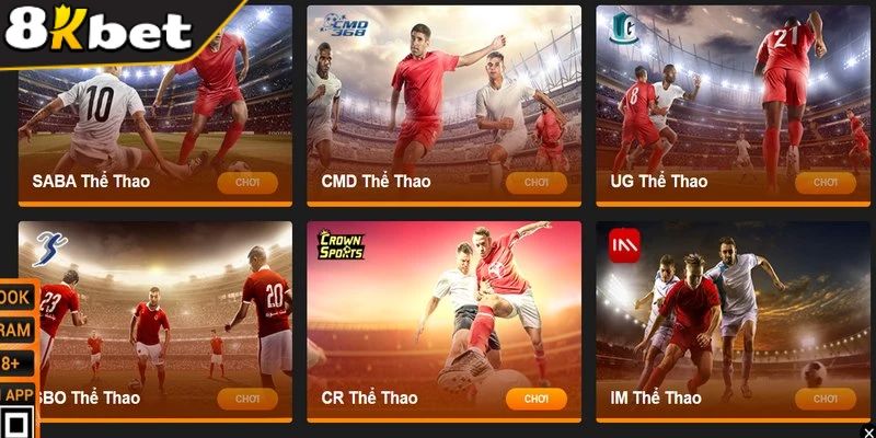 Khám phá sảnh game hay tại 8Kbet